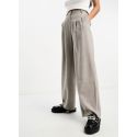 Miss Selfridge wide leg tailored trouser in warm grey